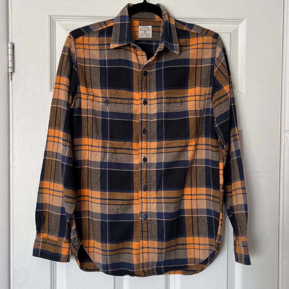 J. Crew Flannel Button-Down Plaid Shirt - Size XS